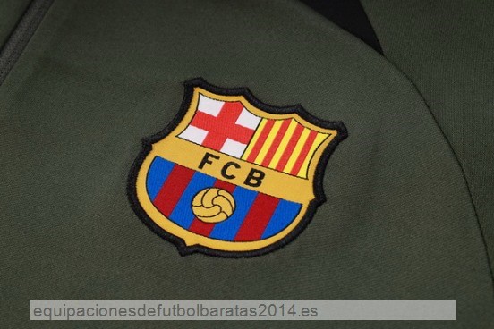 Nuevo Conjunto Completo Sudadera Entrenamiento Barcelona 23/24 Verde Marino Baratas